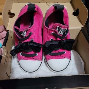Slip on toddler girls converse
